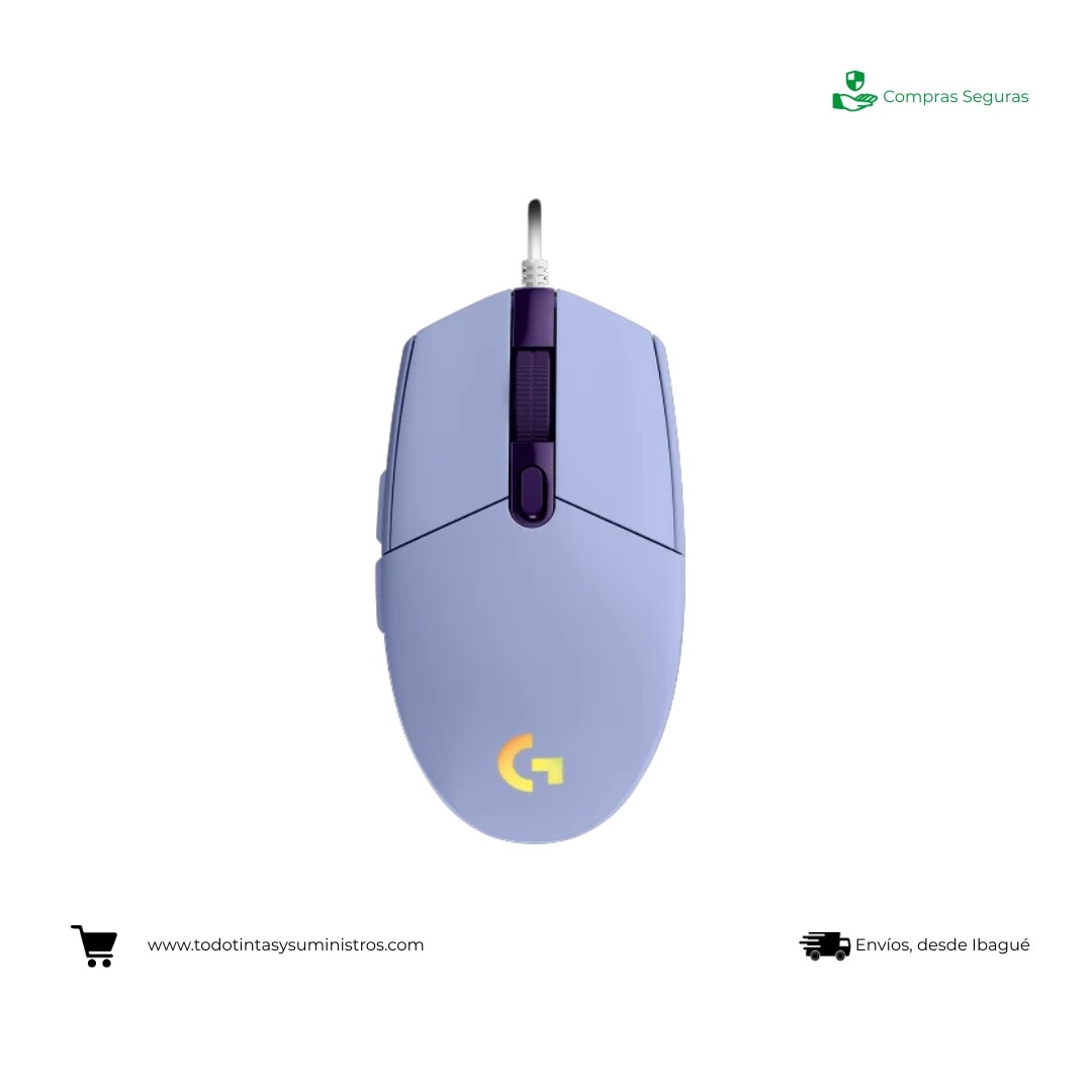 Mouse Gamer Logitech G203 LIGHTSYNC RGB Lila