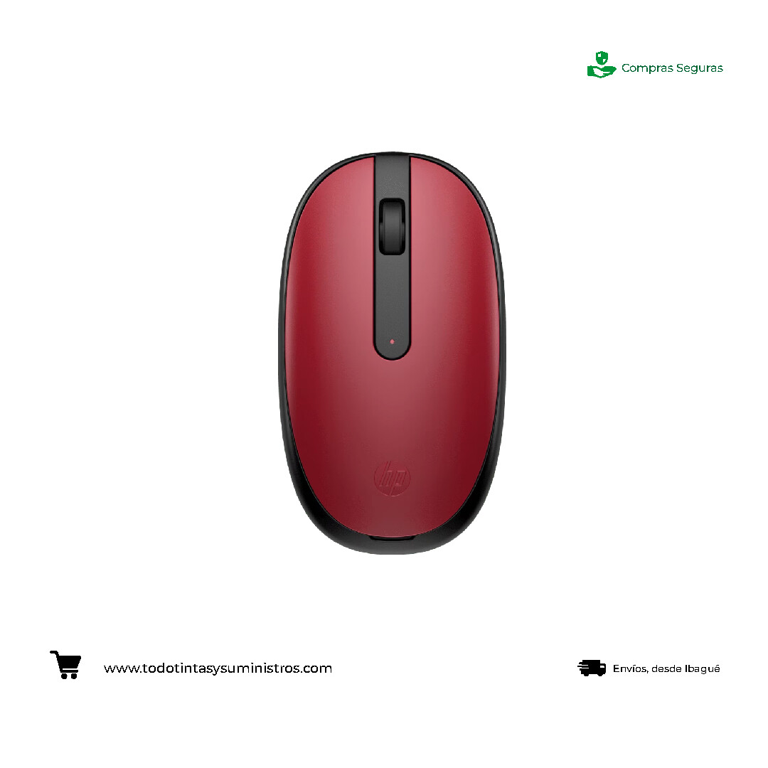 Mouse HP 240 Inalámbrico Rojo
