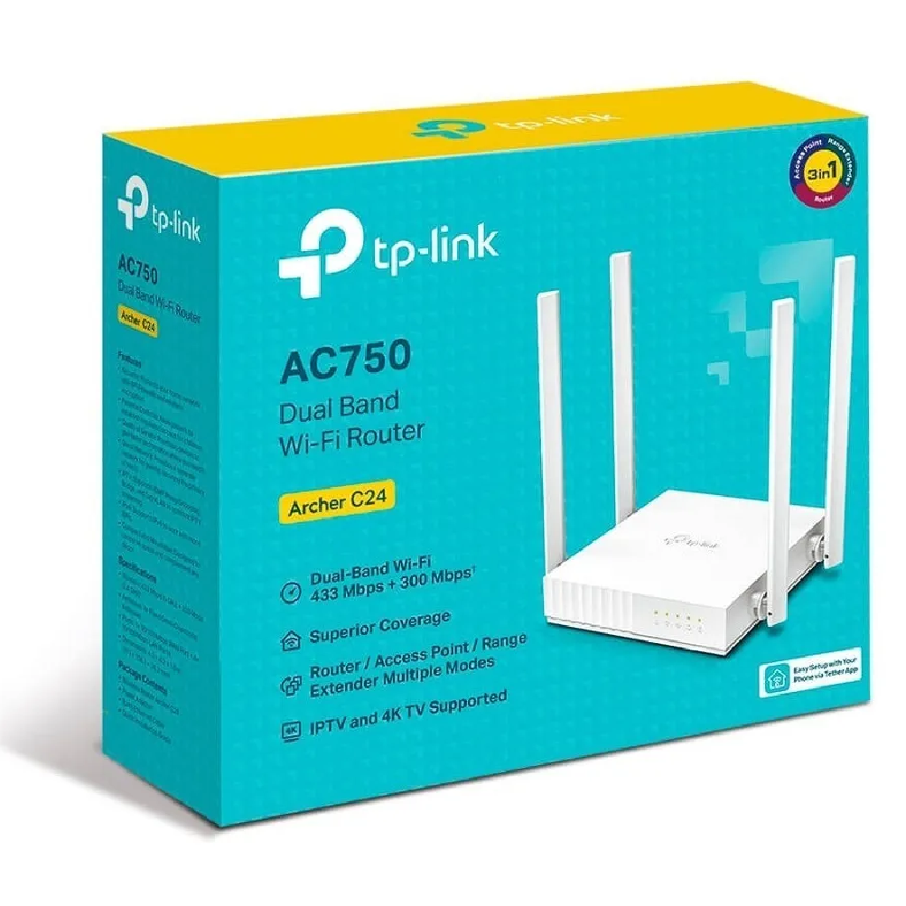 Router Extensor TP Link Doble Banda C24 AC750