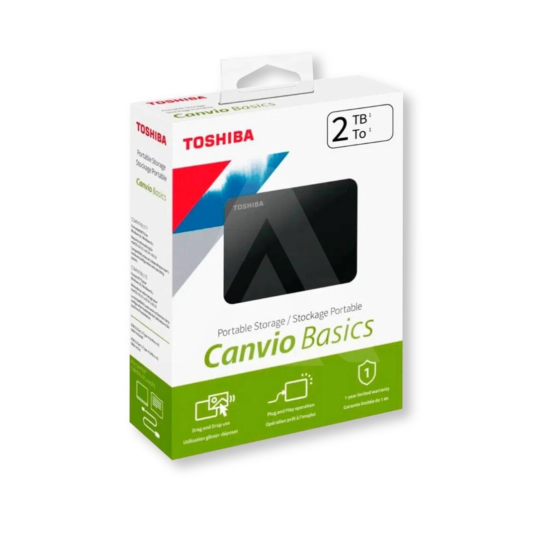 Disco Duro Toshiba 2TB Externo Canvio Basics 3.0