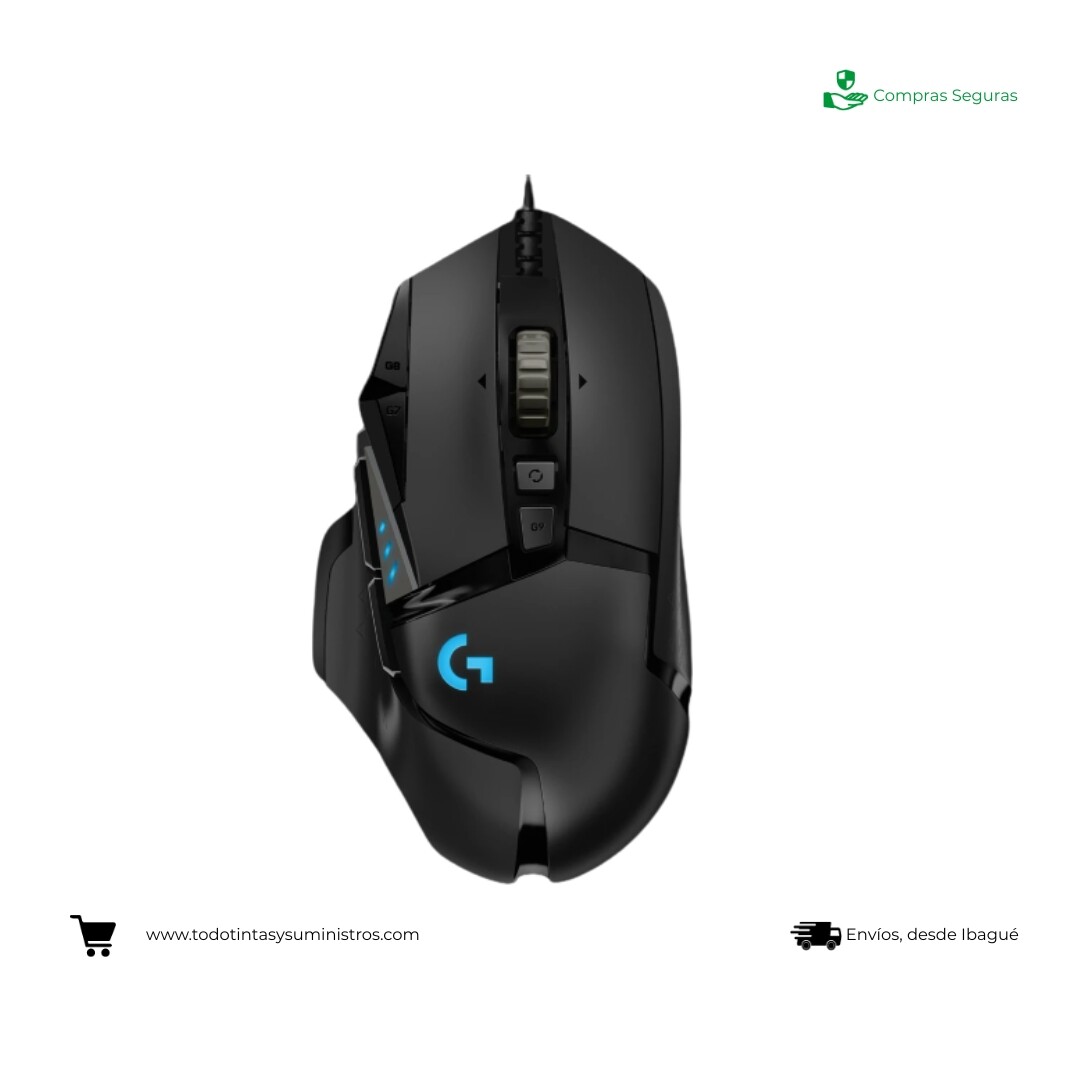 Mouse Gamer Logitech G502 Alámbrico Negro