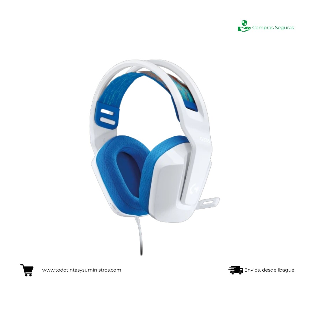 Diadema Logitech G335 Blanca alámbrica 2