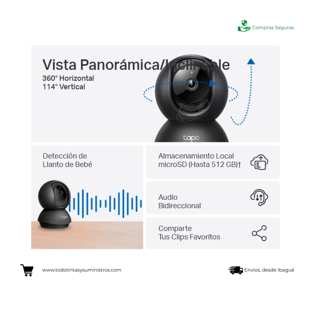 Cámara TP Link TAPO C201 WIFI 2