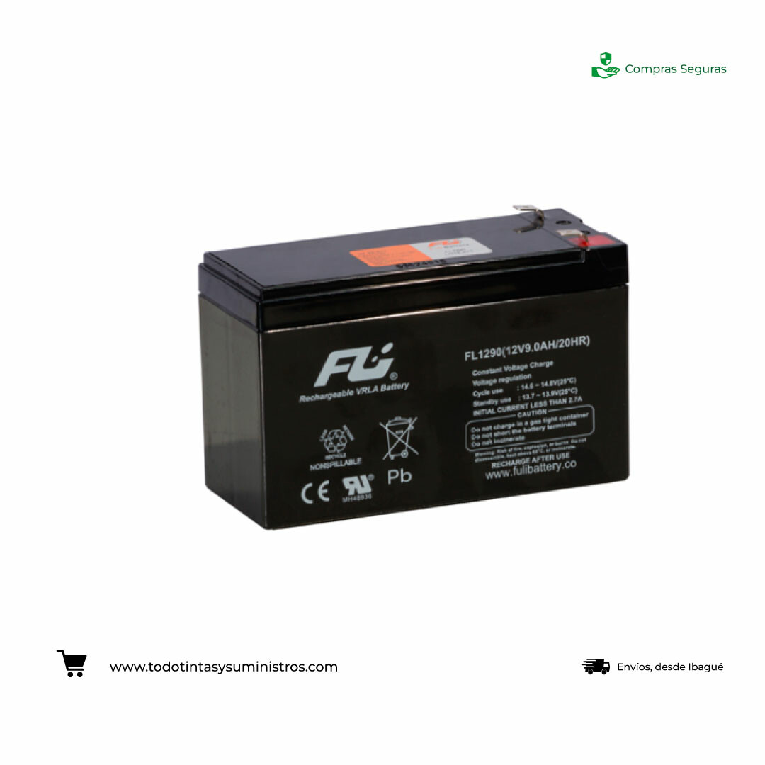 Batería Fuli FL1290gc 12v9.0ah 20hr