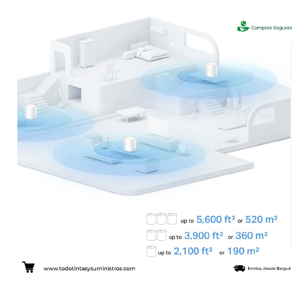 Deco Extensor de rango TP LINK AX1500 Wi-Fi 6 Mesh 4