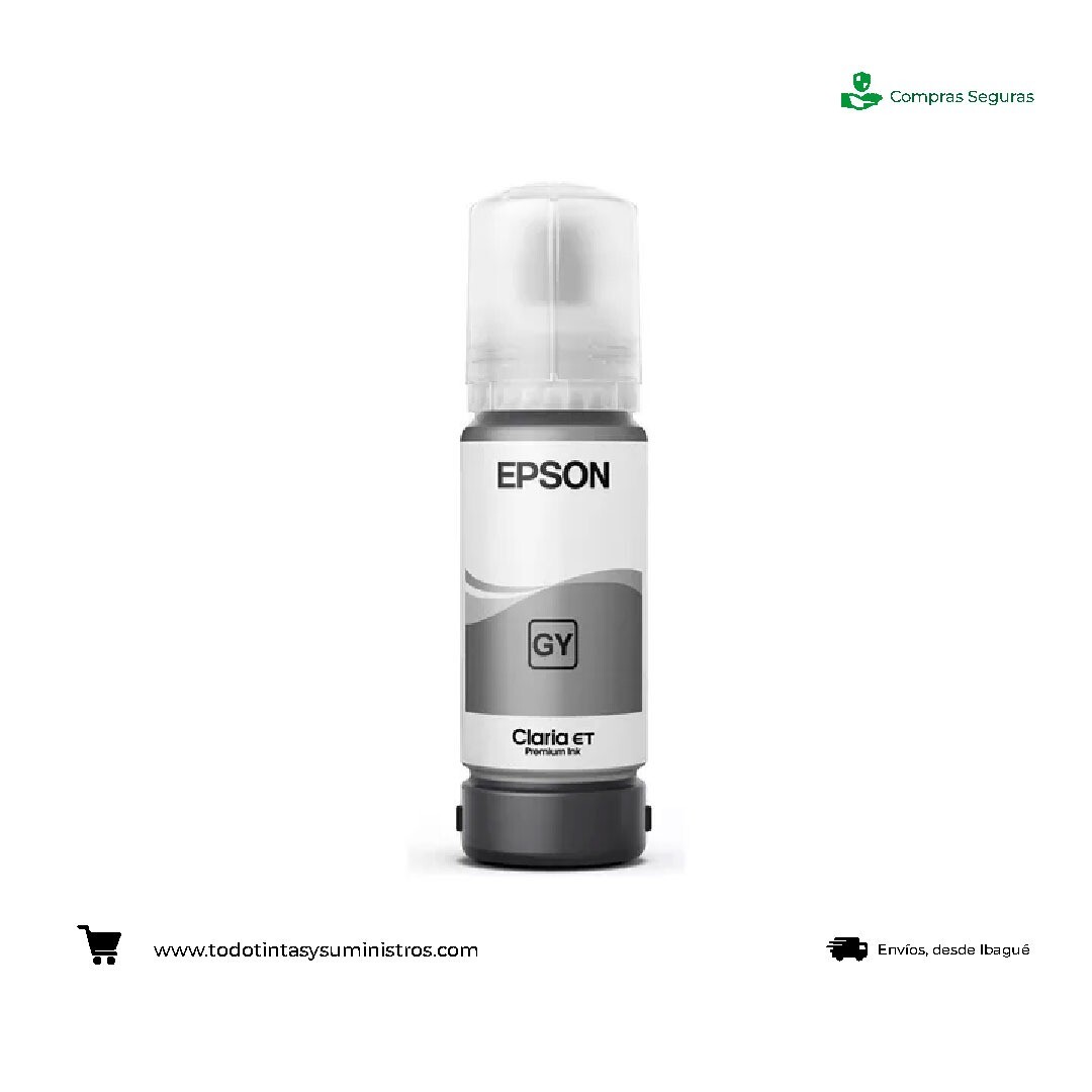 Botella de Tinta Epson T555 Original Gris Fotográfica