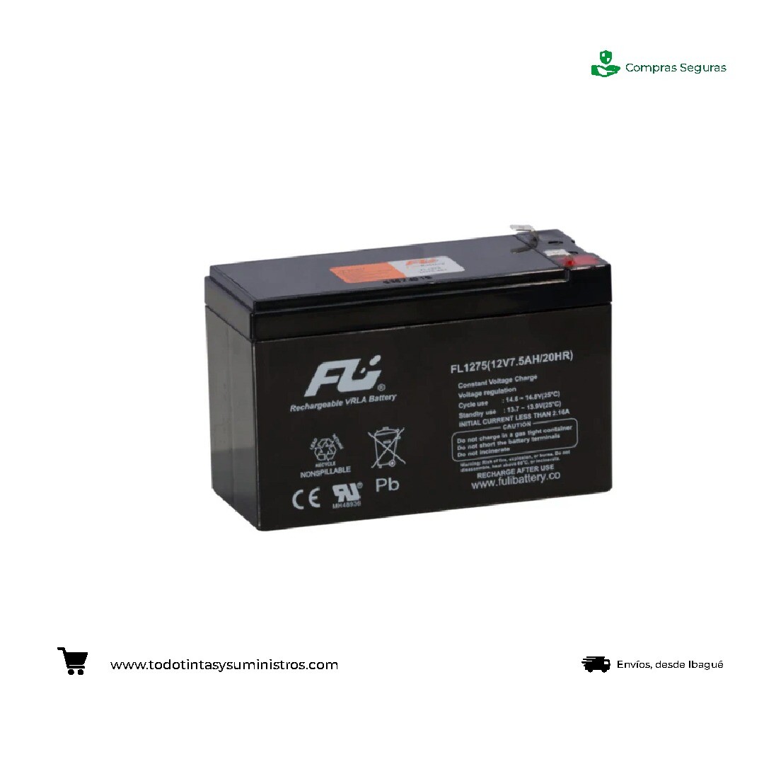 Bateria Fuli FL1275GS 12.V7 5AH-20HR