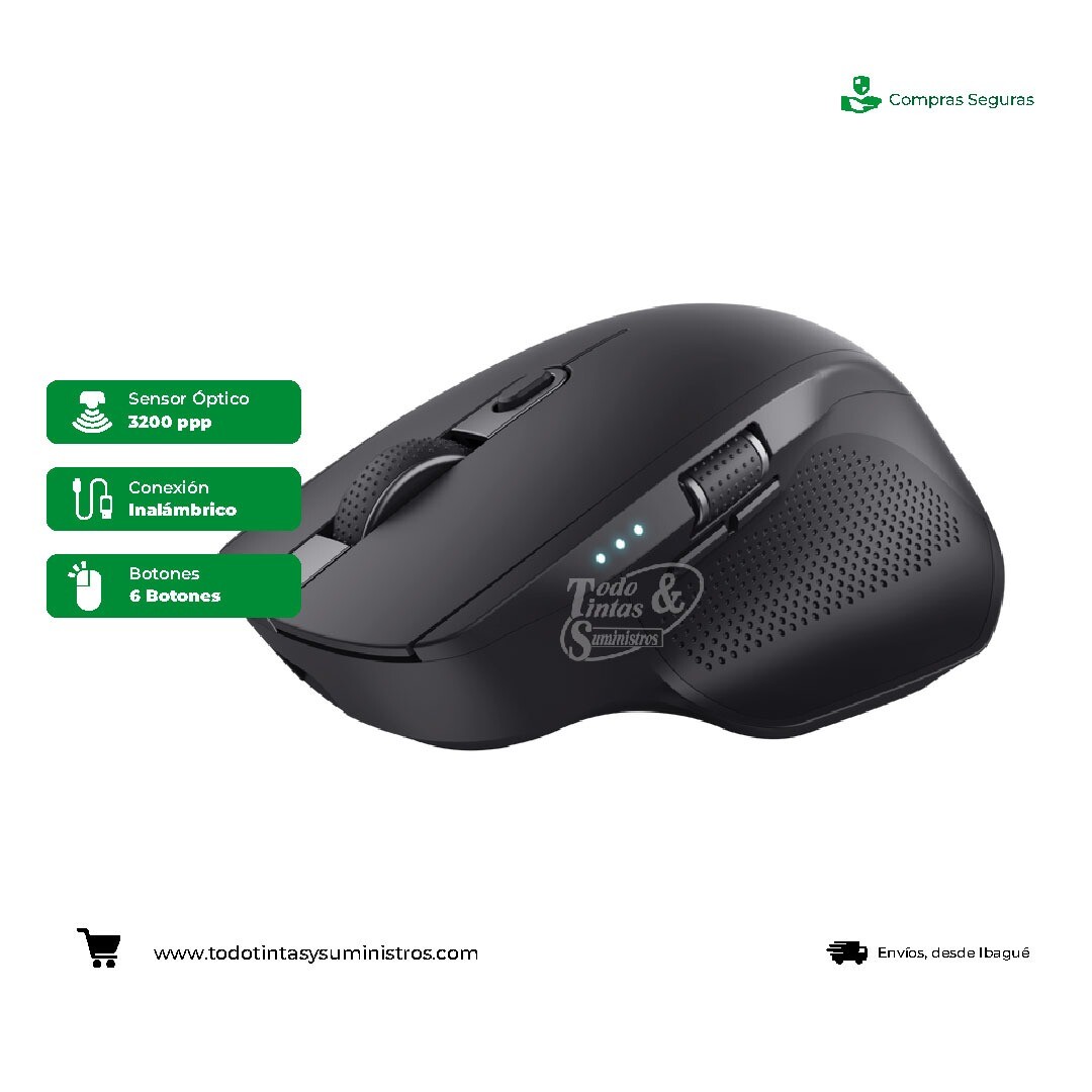 Mouse trust ozza multi dispositivos recargable 2