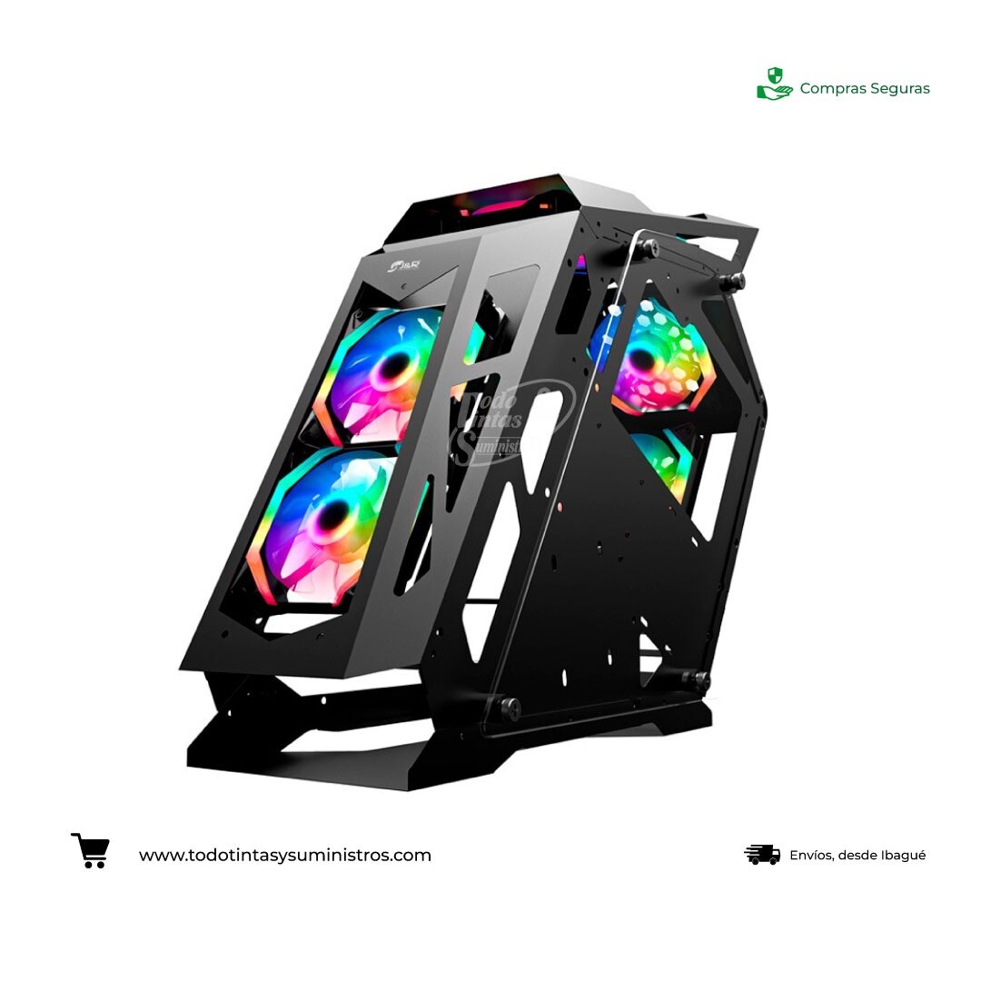 Chasis J&R JX122 Pretorian Ultime Pro Gamer Negro