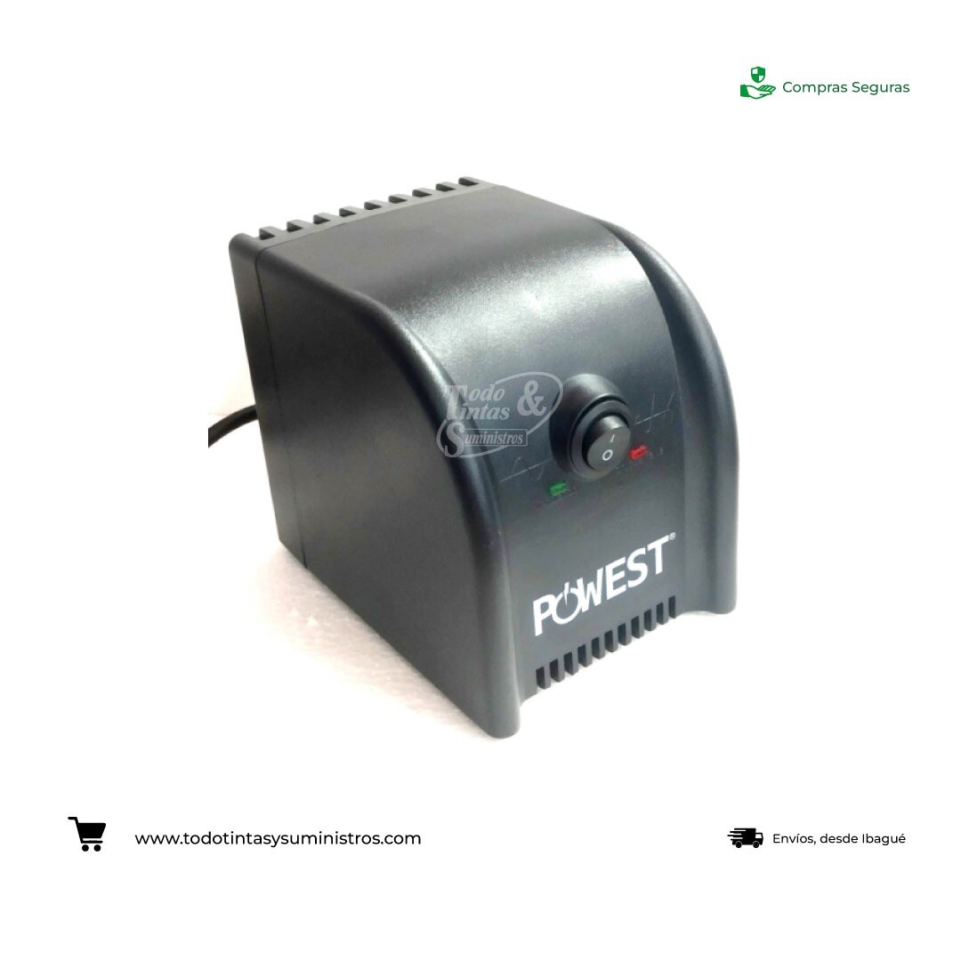 Regulador De Voltaje Powest Propc 2200va 8 tomas
