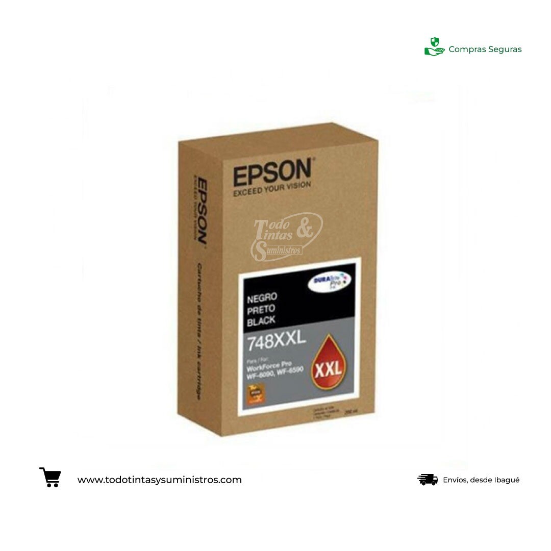 Cartuchos de Tinta Epson T748XXL Negra 2