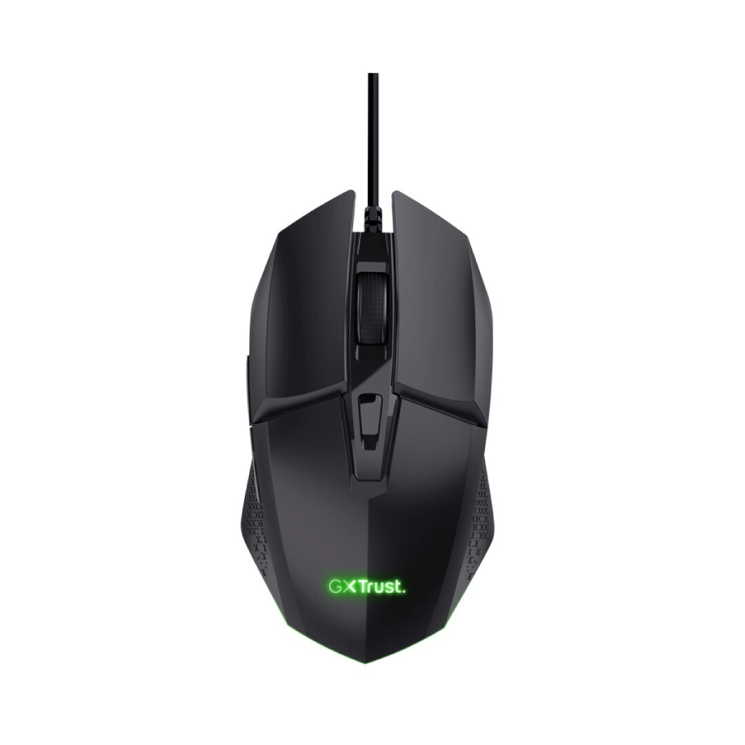 Mouse Gamer Trust GXT 109W FELOX Negro Alámbrico Iluminado con botones programables