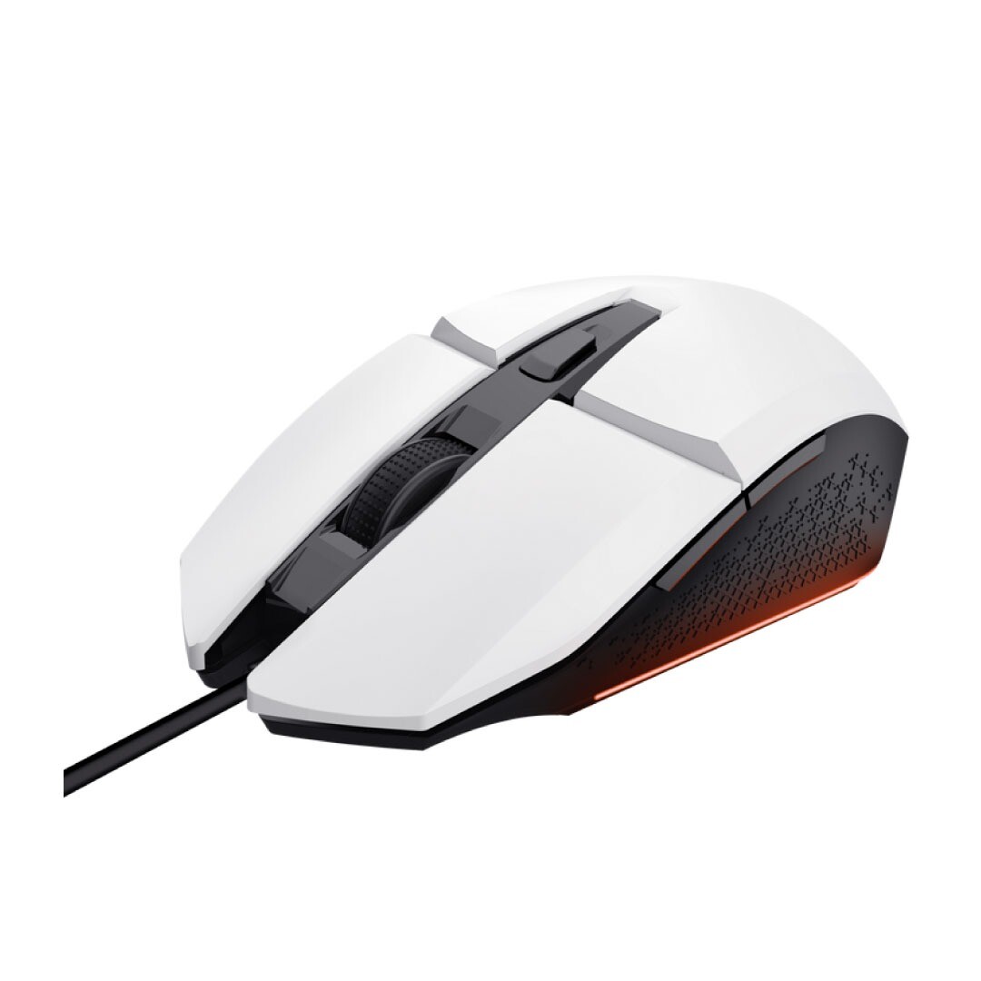 Mouse Gamer Trust GXT 109W FELOX Blanco Alámbrico Iluminado con botones programables 2