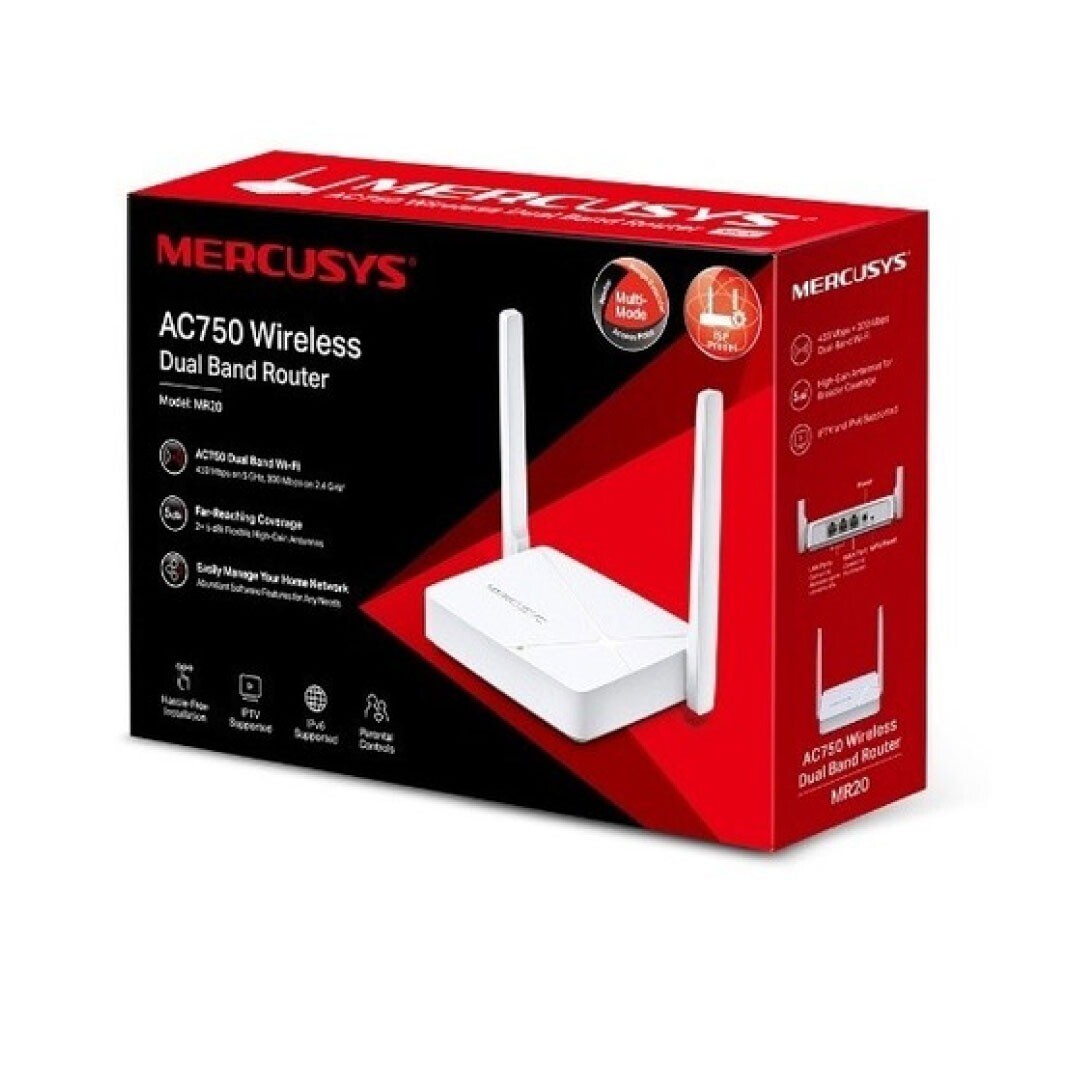 Router Mercusys  MR20 Doble Banda AC750