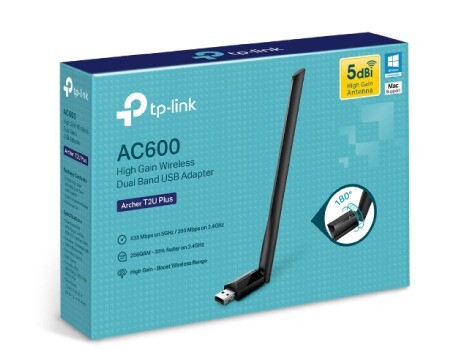 Adaptador USB de banda dual inalámbrico TP LINK Archer T2U Plus