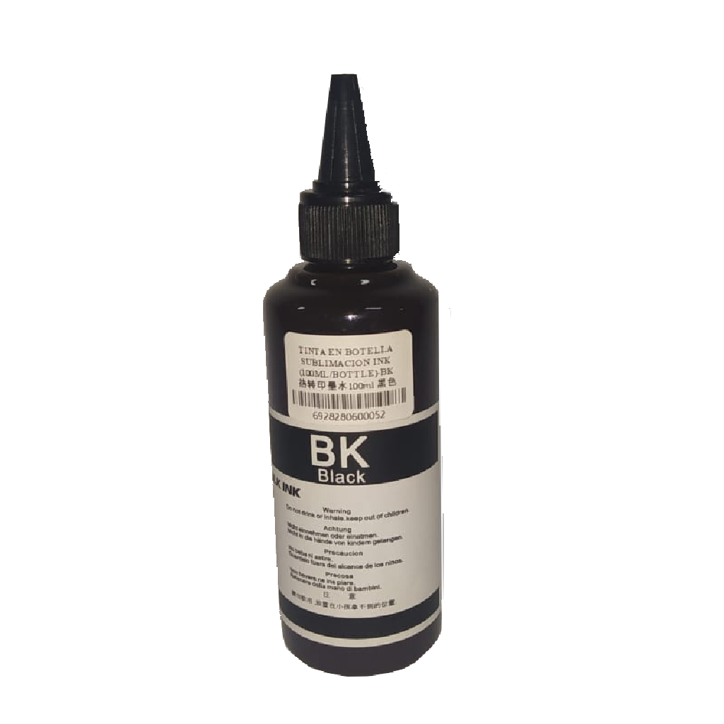 Botella de tinta sublimación negro